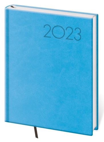 Denní diář B6 Helma 2023 - Print světle modrý